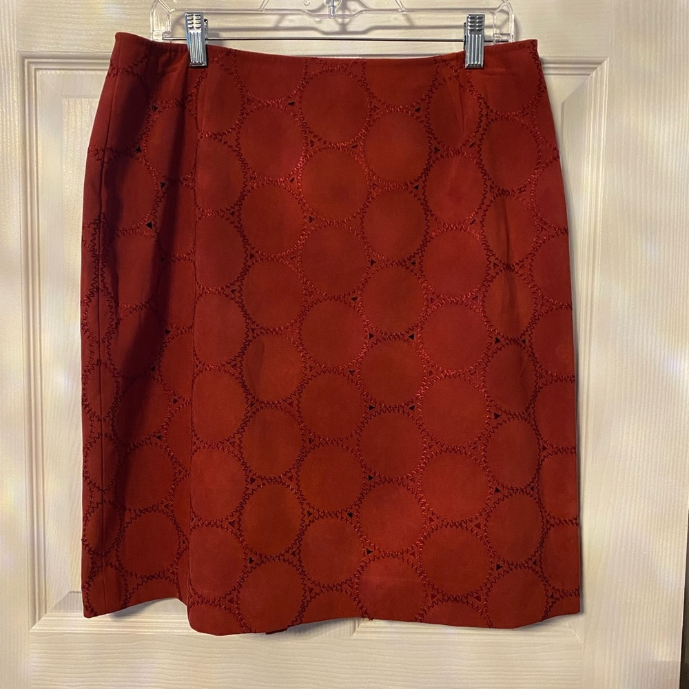 Coldwater Creek Rusty Red Skirt